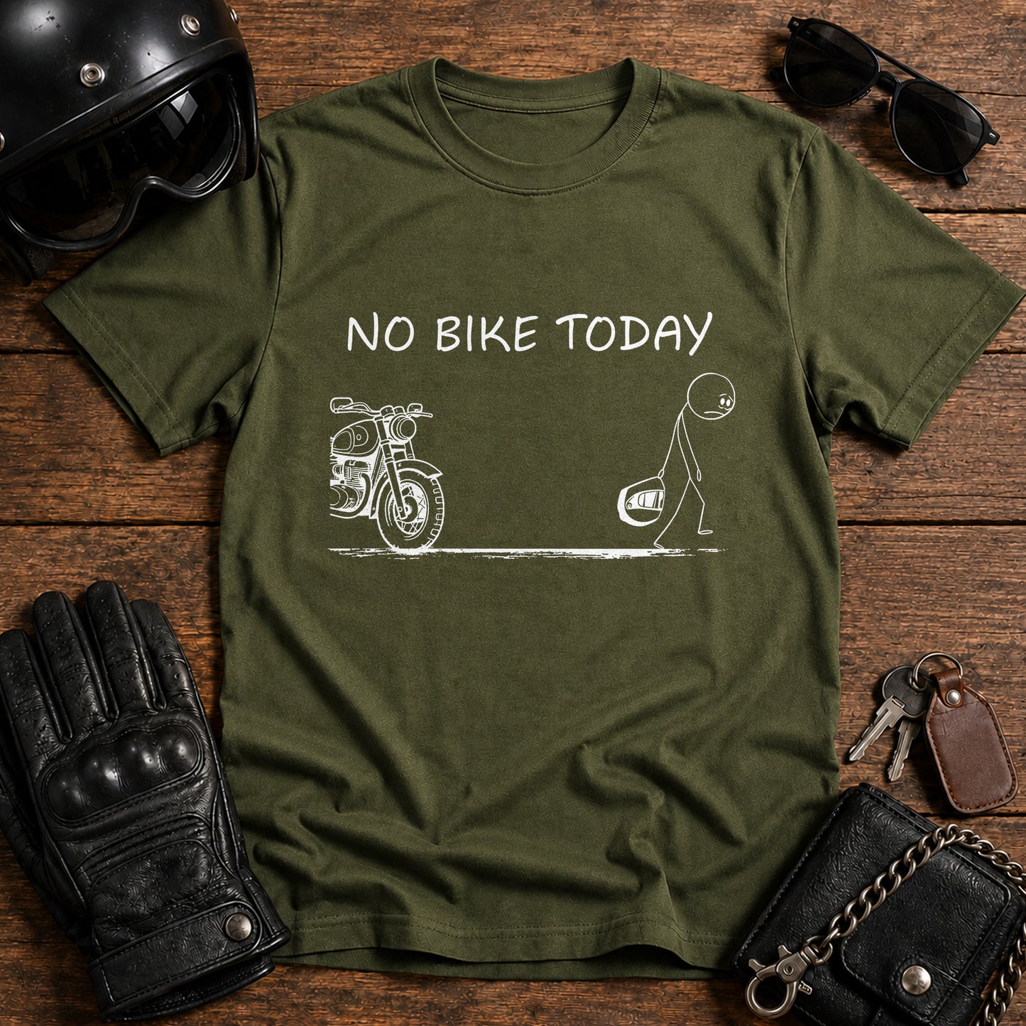 No Bike Today T‑Shirt