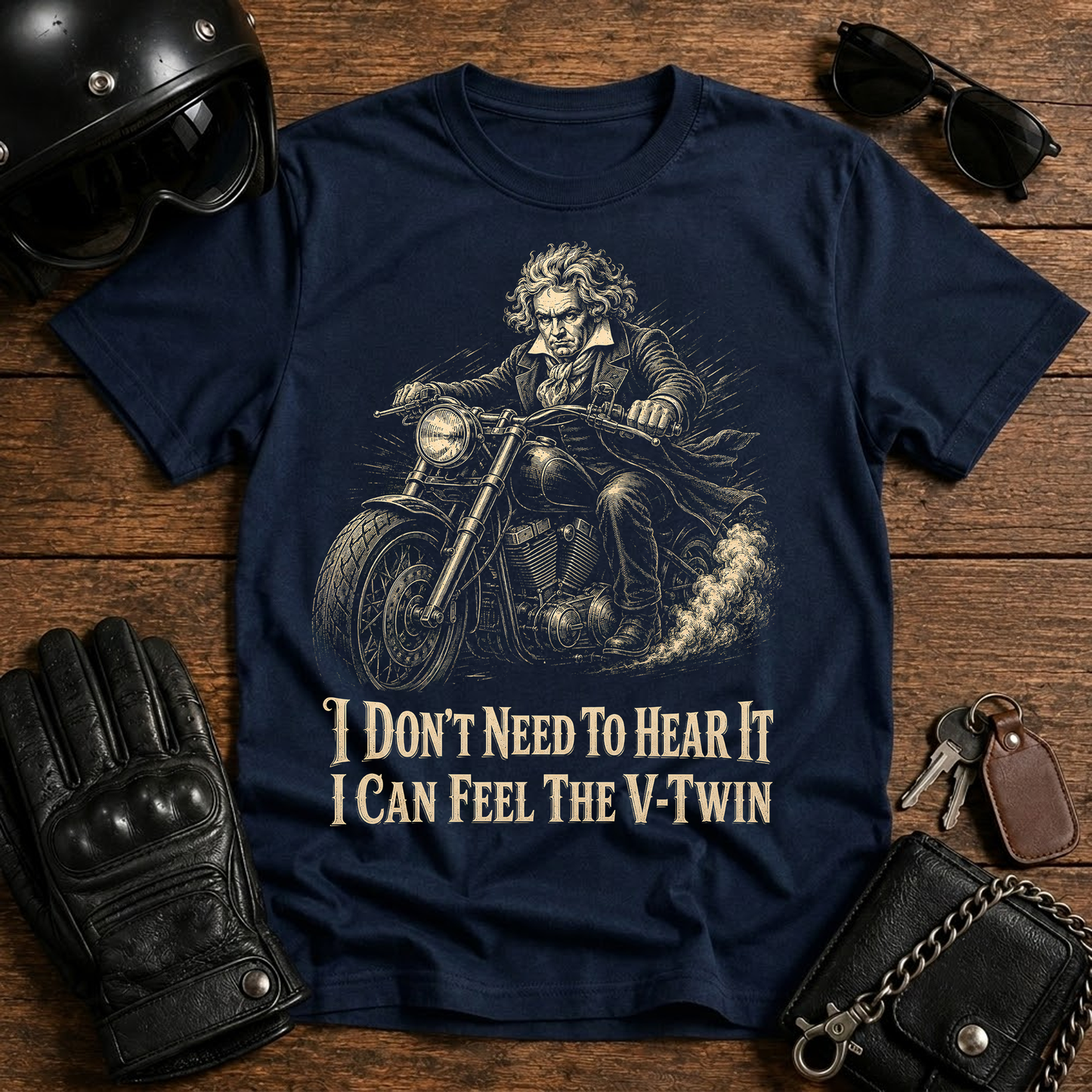 Beethoven Biker T‑Shirt