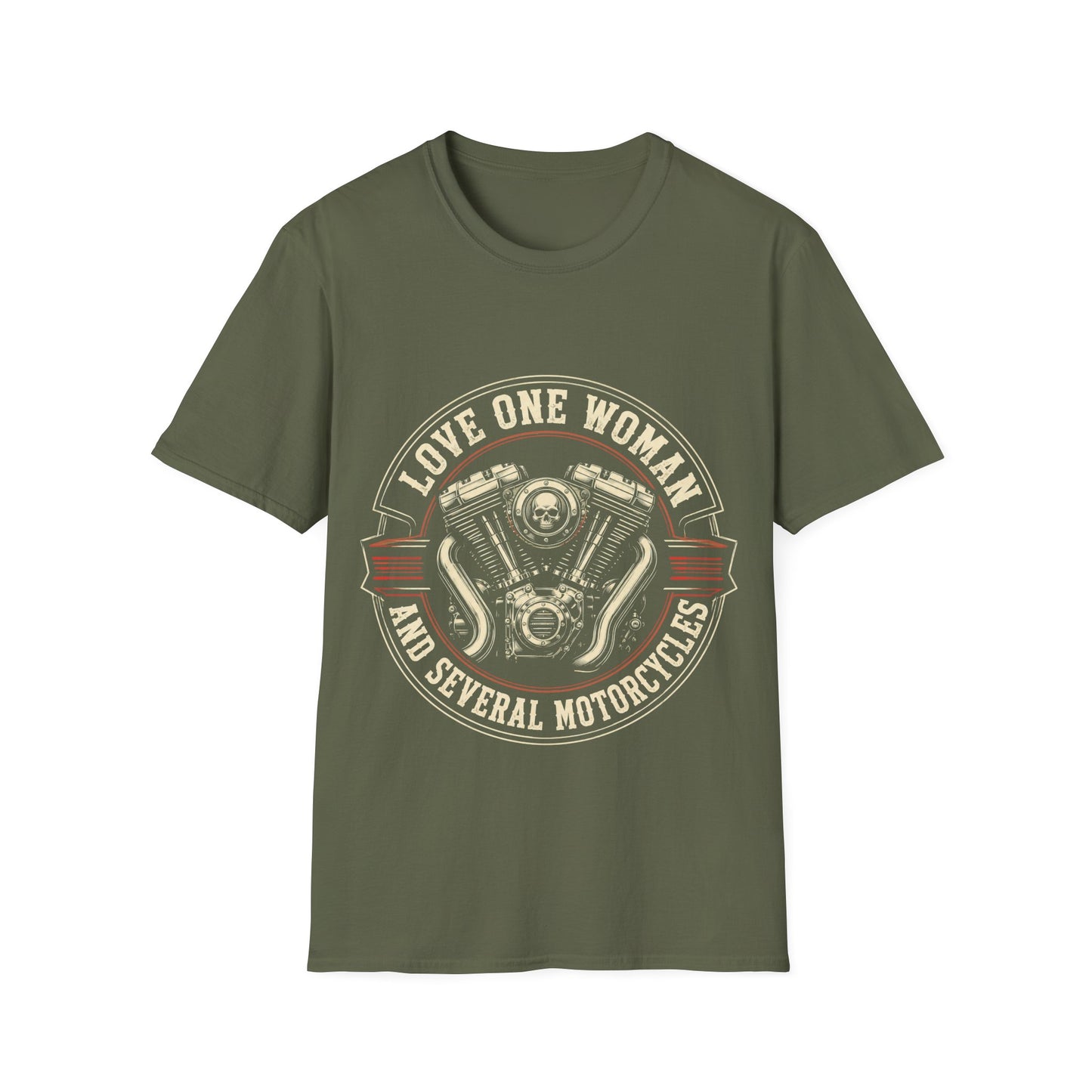 Love One Woman And Several Motorcycles T‑Shirt