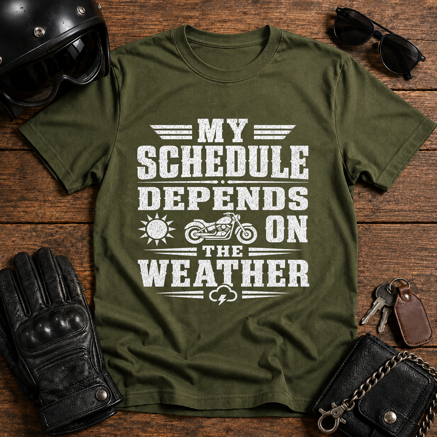 My Schedule Depends on the Weather T-Shirt