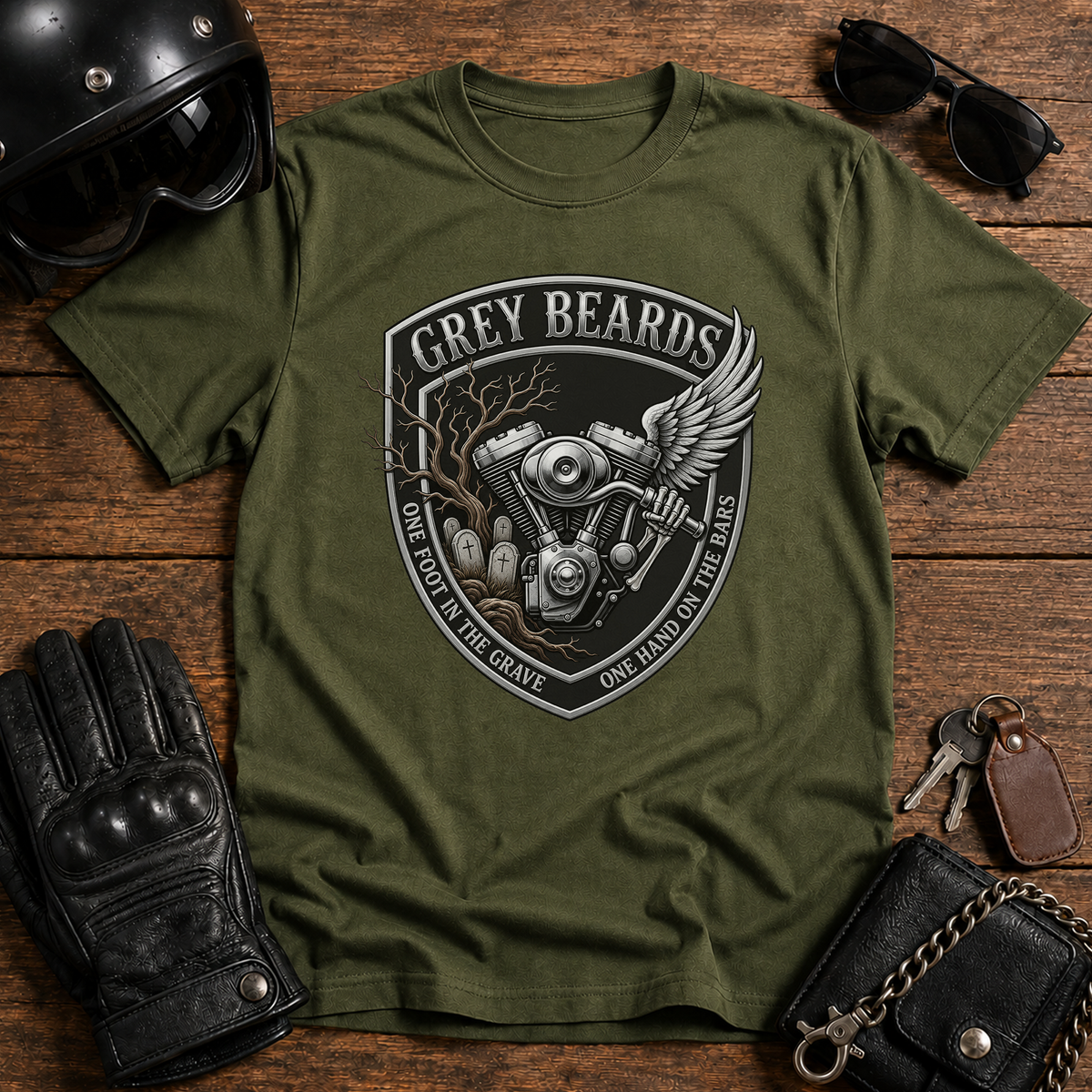 Vintage Engine Crest Tee T‑Shirt