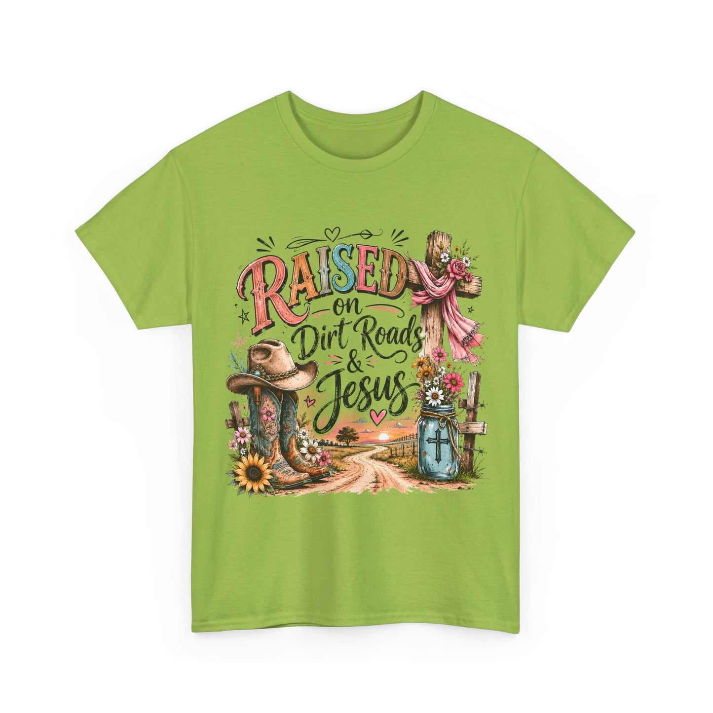 Raised on Dirt Roads & Jesus T-Shirt