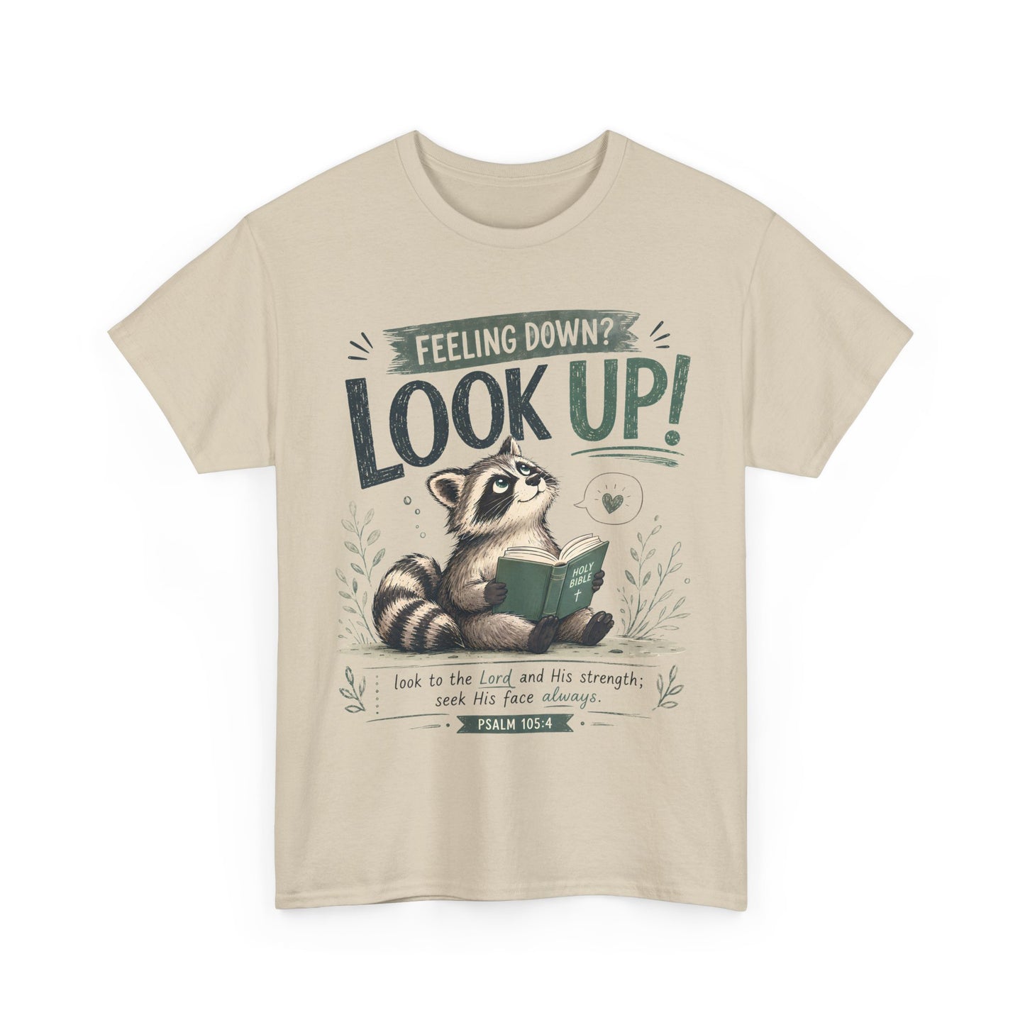 Look Up! Raccoon Graphic Tee