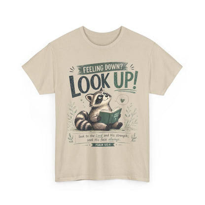 Look Up! Raccoon Graphic Tee
