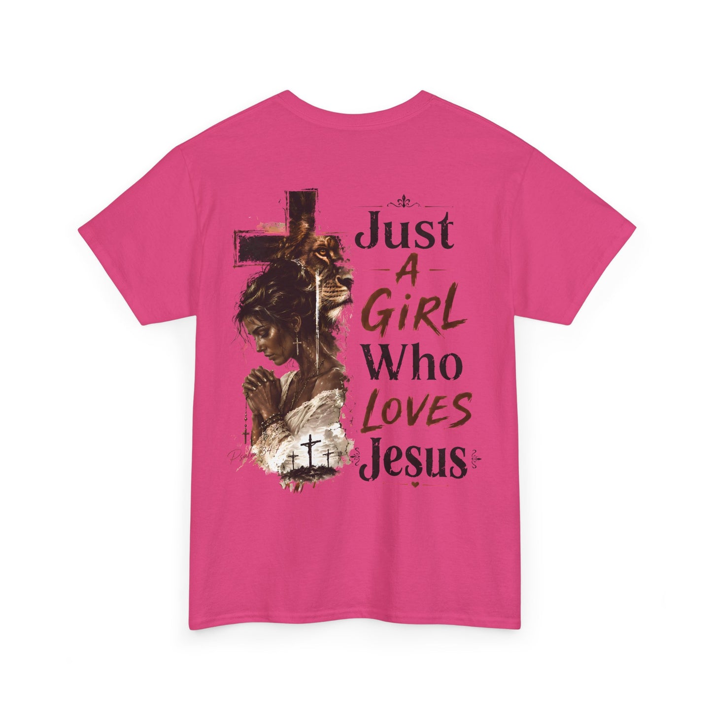 "Just A Girl Who Loves Jesus" Christian Faith Tee