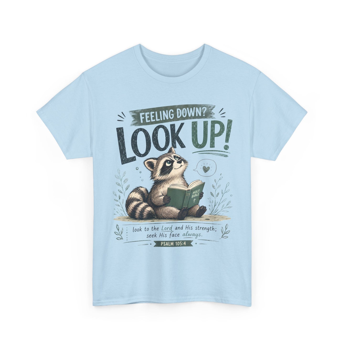 Look Up! Raccoon Graphic Tee