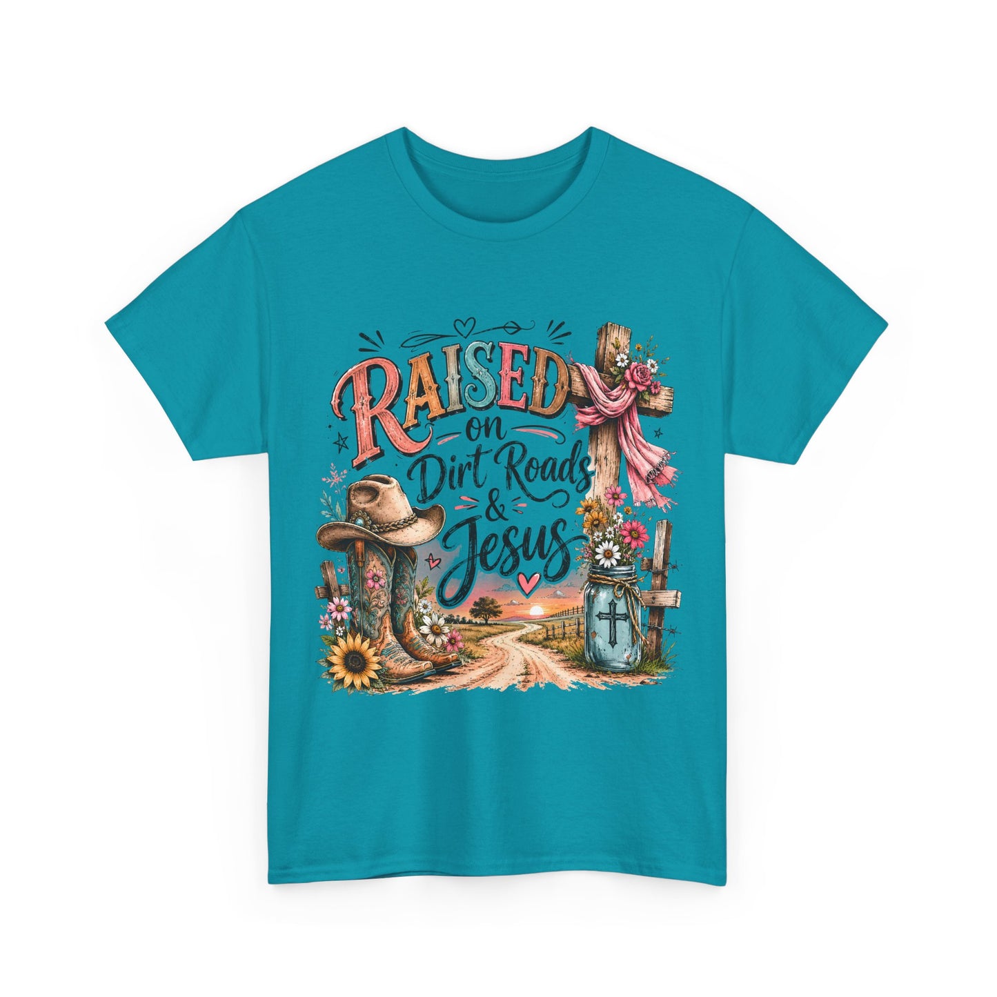 Raised on Dirt Roads & Jesus T-Shirt