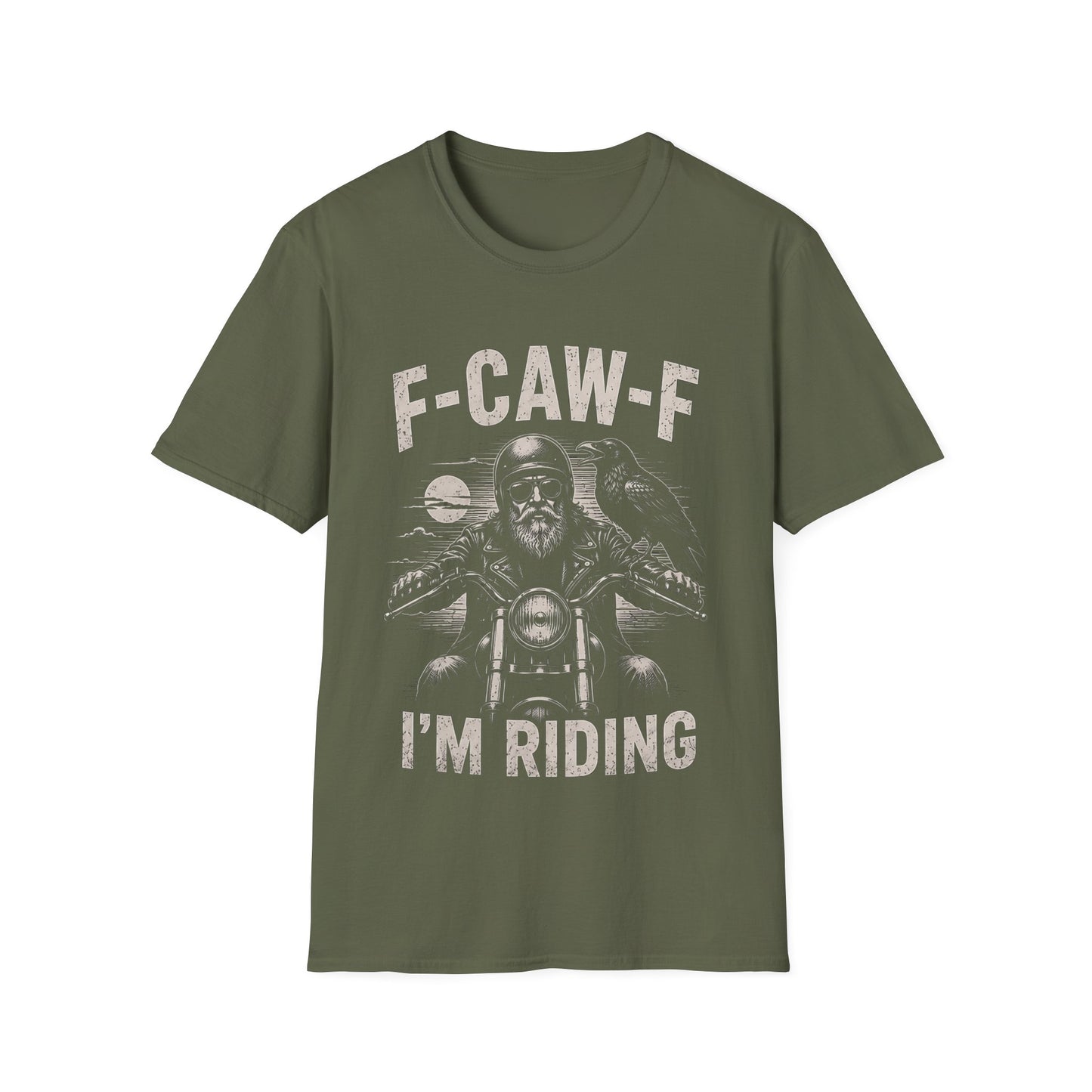 "F-CAW-F I'm Riding" Biker Raven Graphic T-Shirt