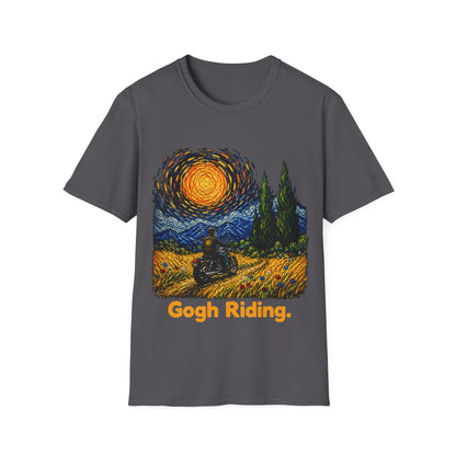 Gogh Riding Biker Van Gogh Art T-Shirt