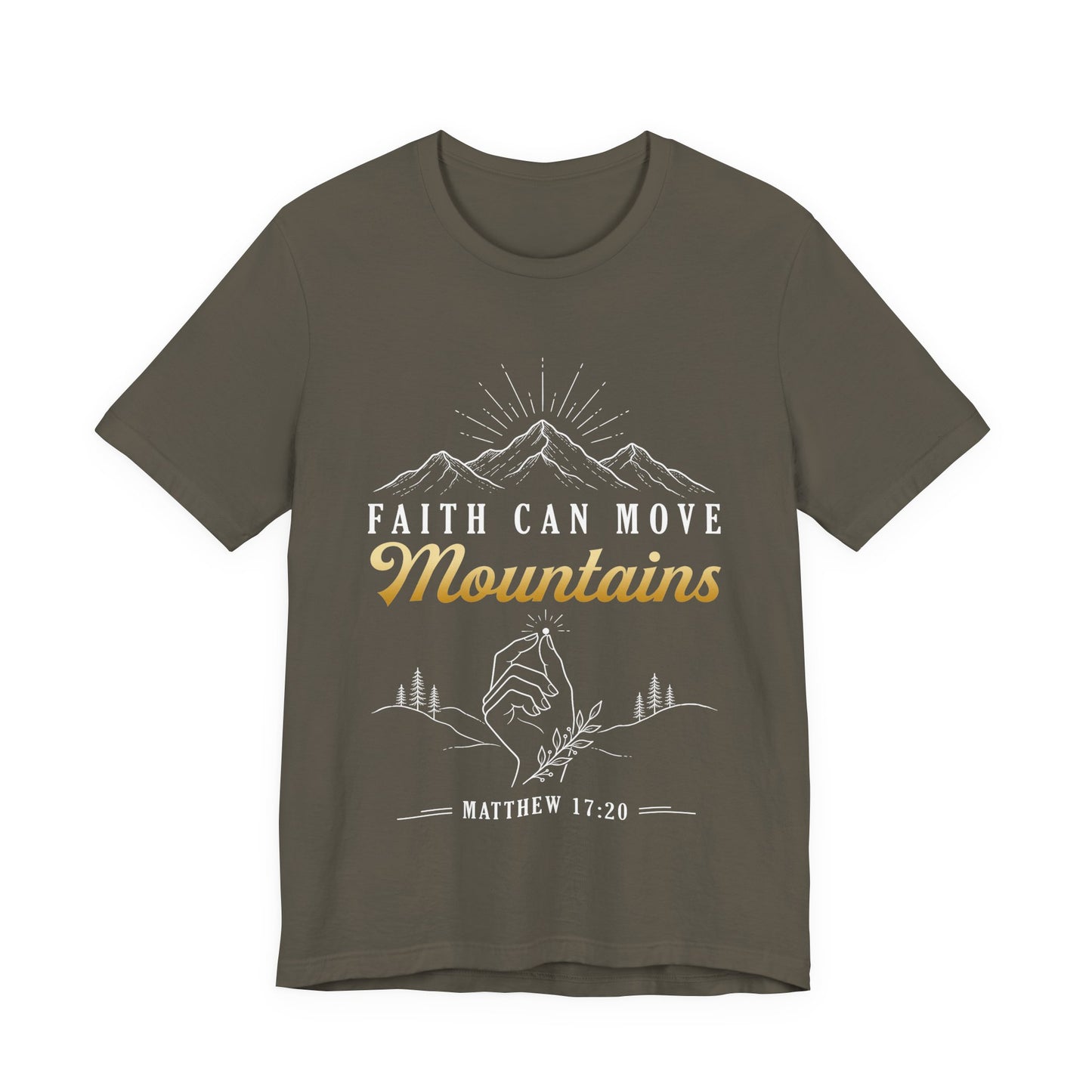 Faith Can Move Mountains - Christian Women T-Shirt