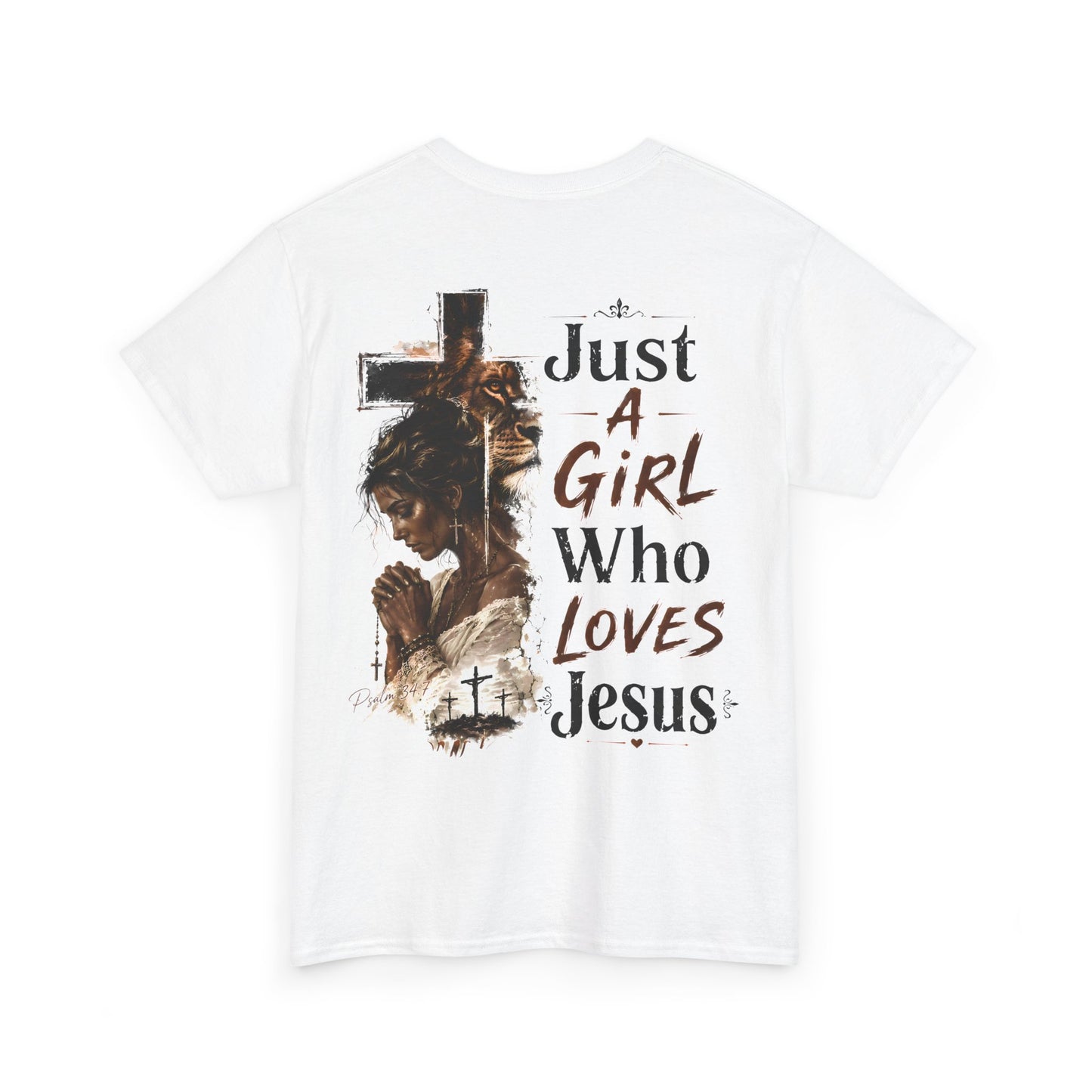 "Just A Girl Who Loves Jesus" Christian Faith Tee