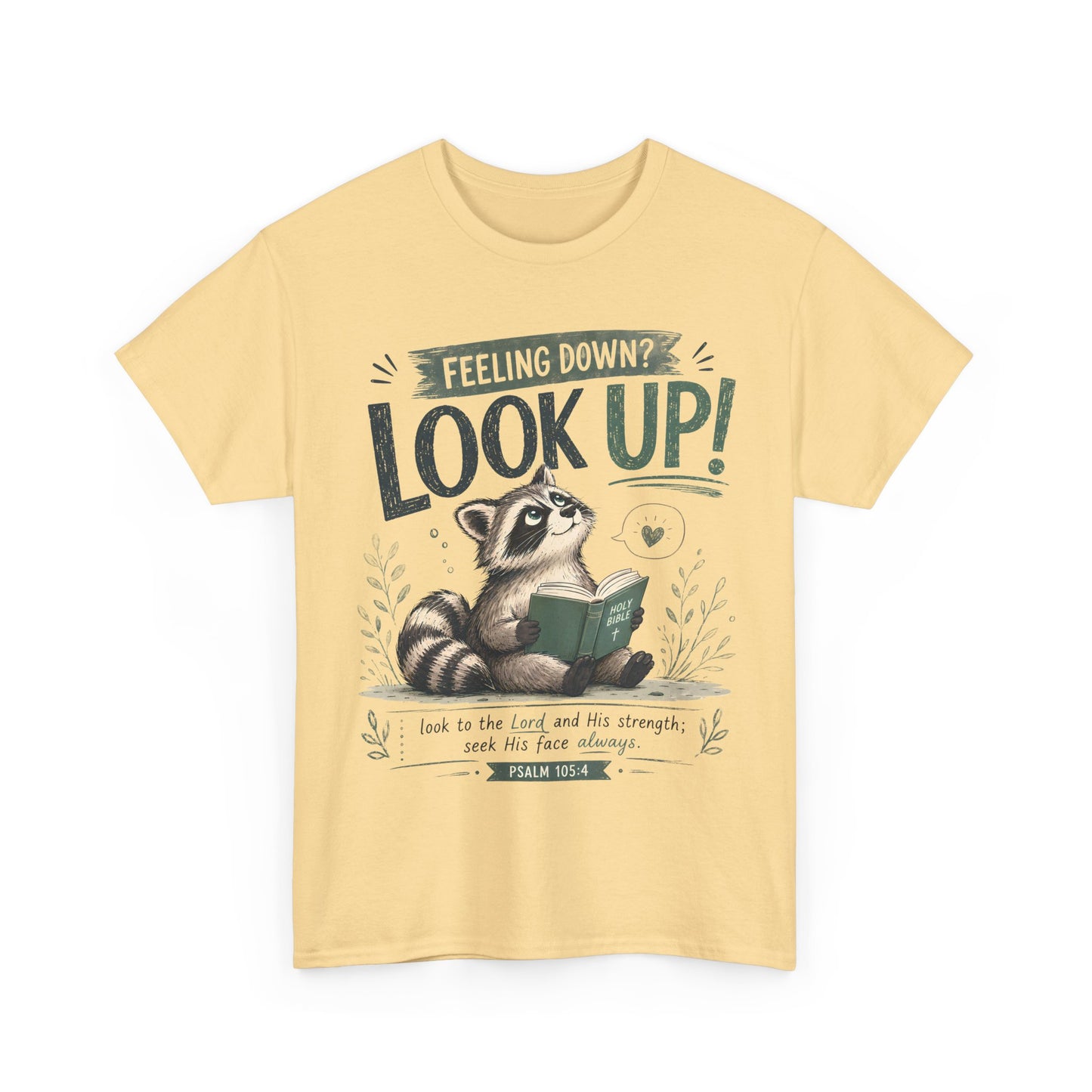 Look Up! Raccoon Graphic Tee