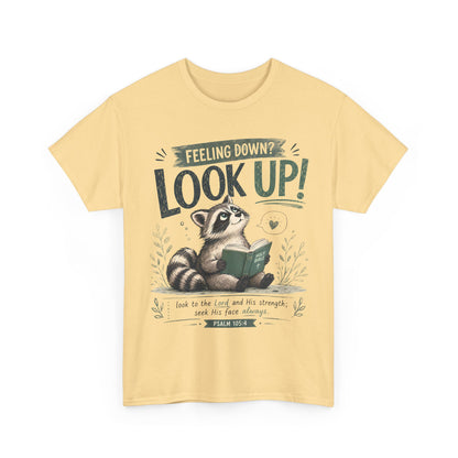 Look Up! Raccoon Graphic Tee
