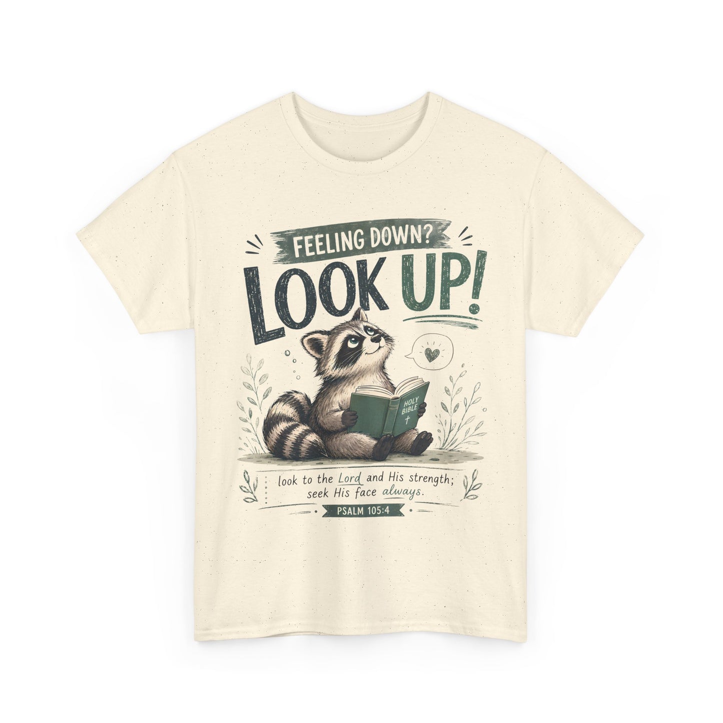 Look Up! Raccoon Graphic Tee