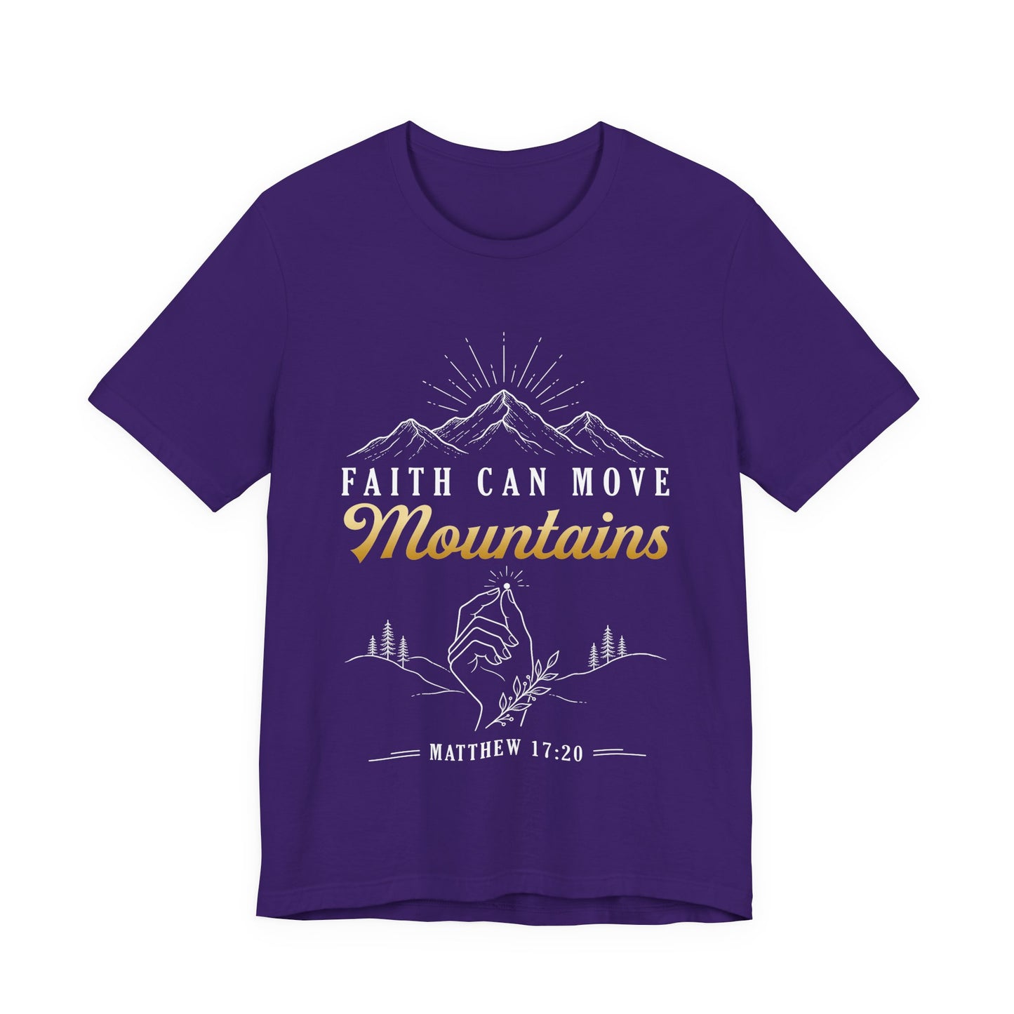 Faith Can Move Mountains - Christian Women T-Shirt