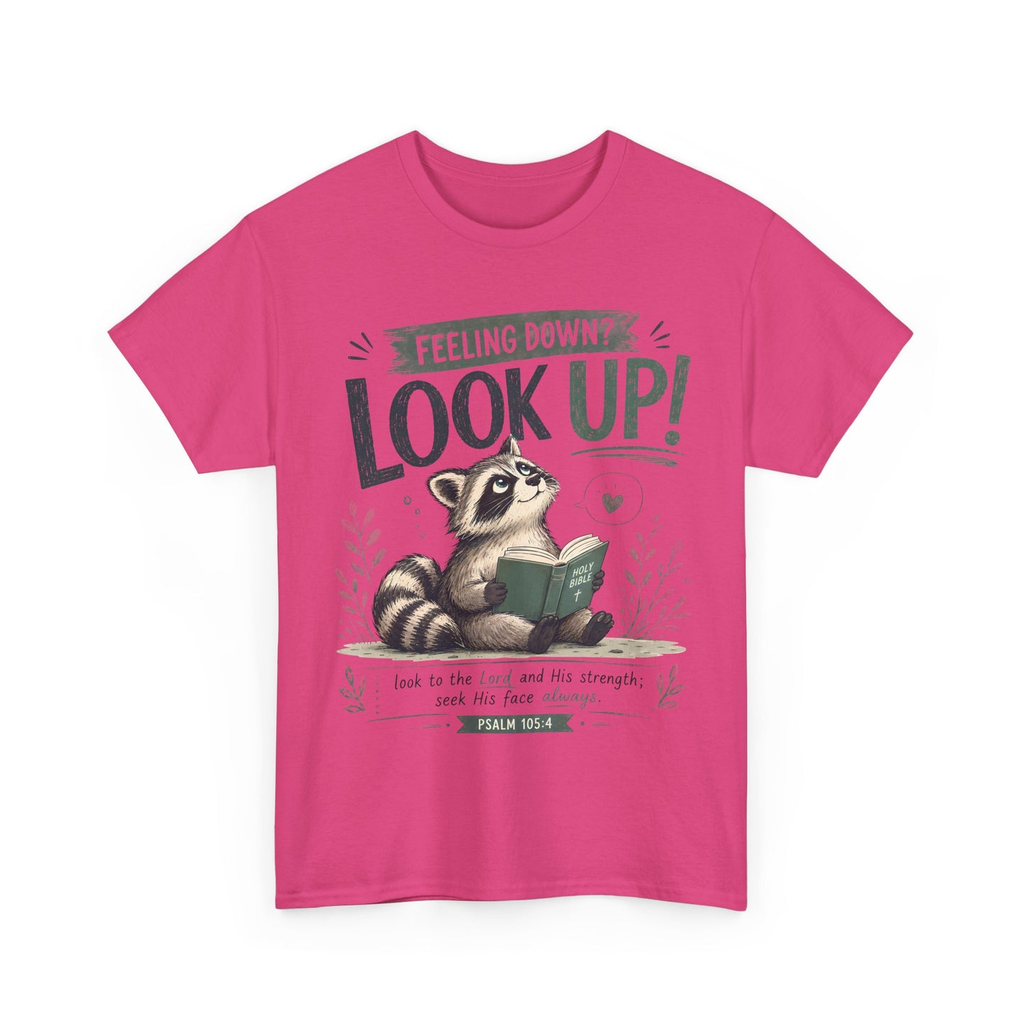 Look Up! Raccoon Graphic Tee