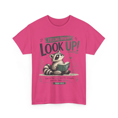 Look Up! Raccoon Graphic Tee