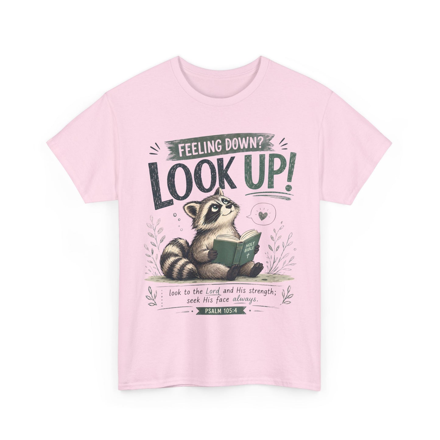 Look Up! Raccoon Graphic Tee