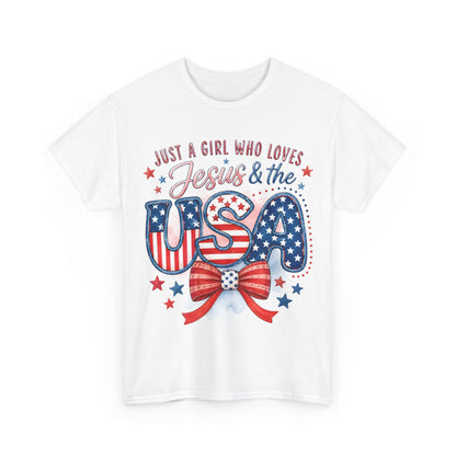 Just a Girl Who Loves Jesus & the USA T-Shirt