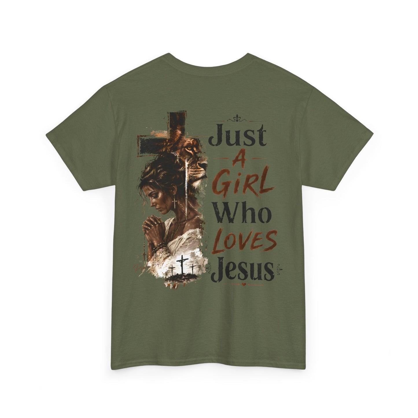 "Just A Girl Who Loves Jesus" Christian Faith Tee