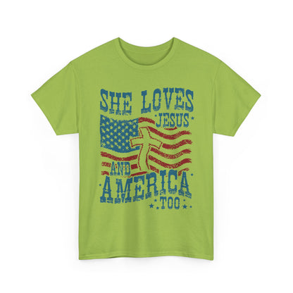 “She Loves Jesus and America Too” T-Shirt