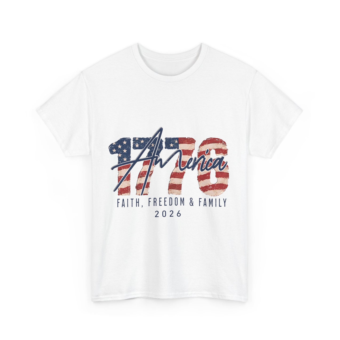 "Faith, Freedom & Family" Patriotic Independence Day Tee 2026