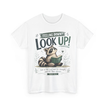 Look Up! Raccoon Graphic Tee