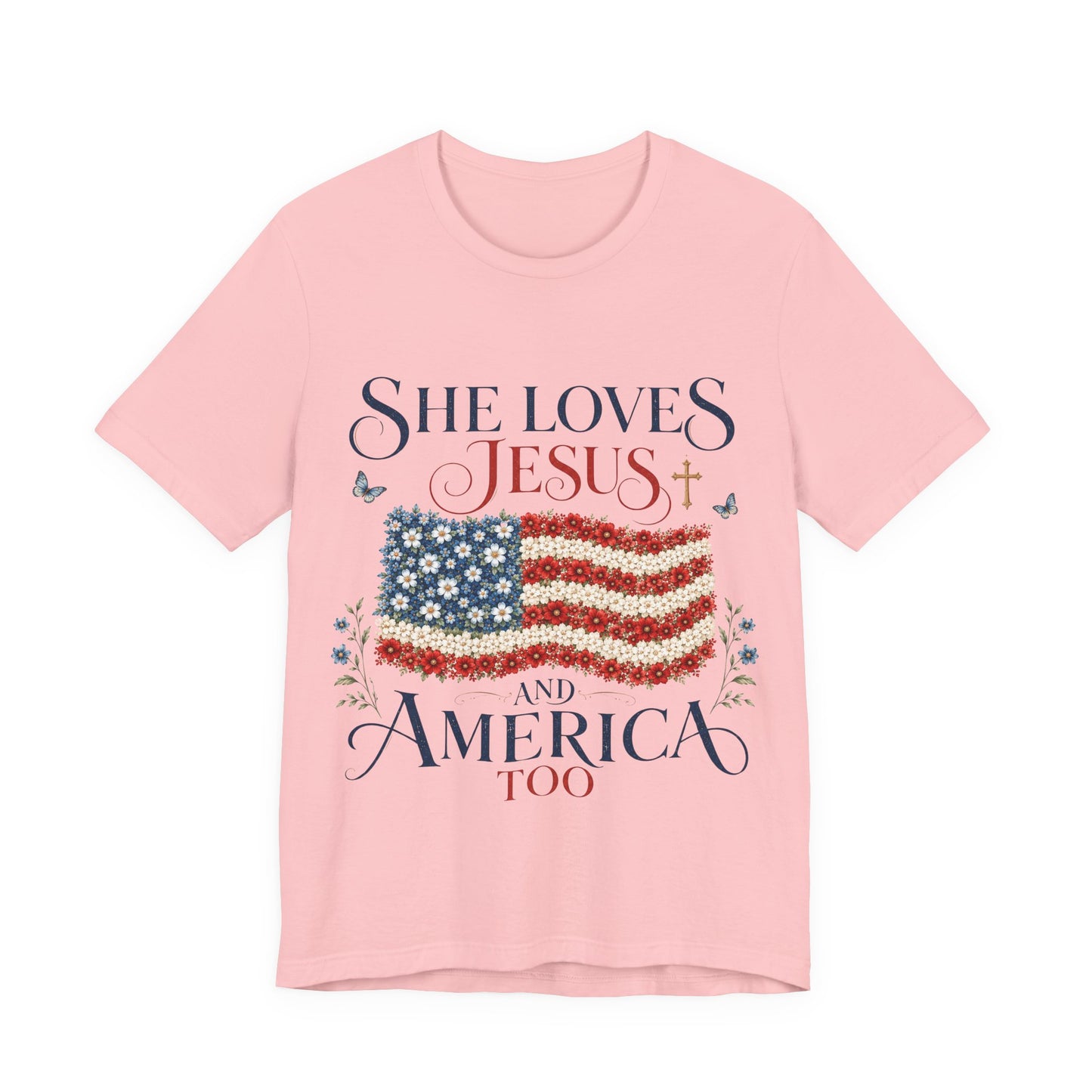 She Loves Jesus and America Too Tee