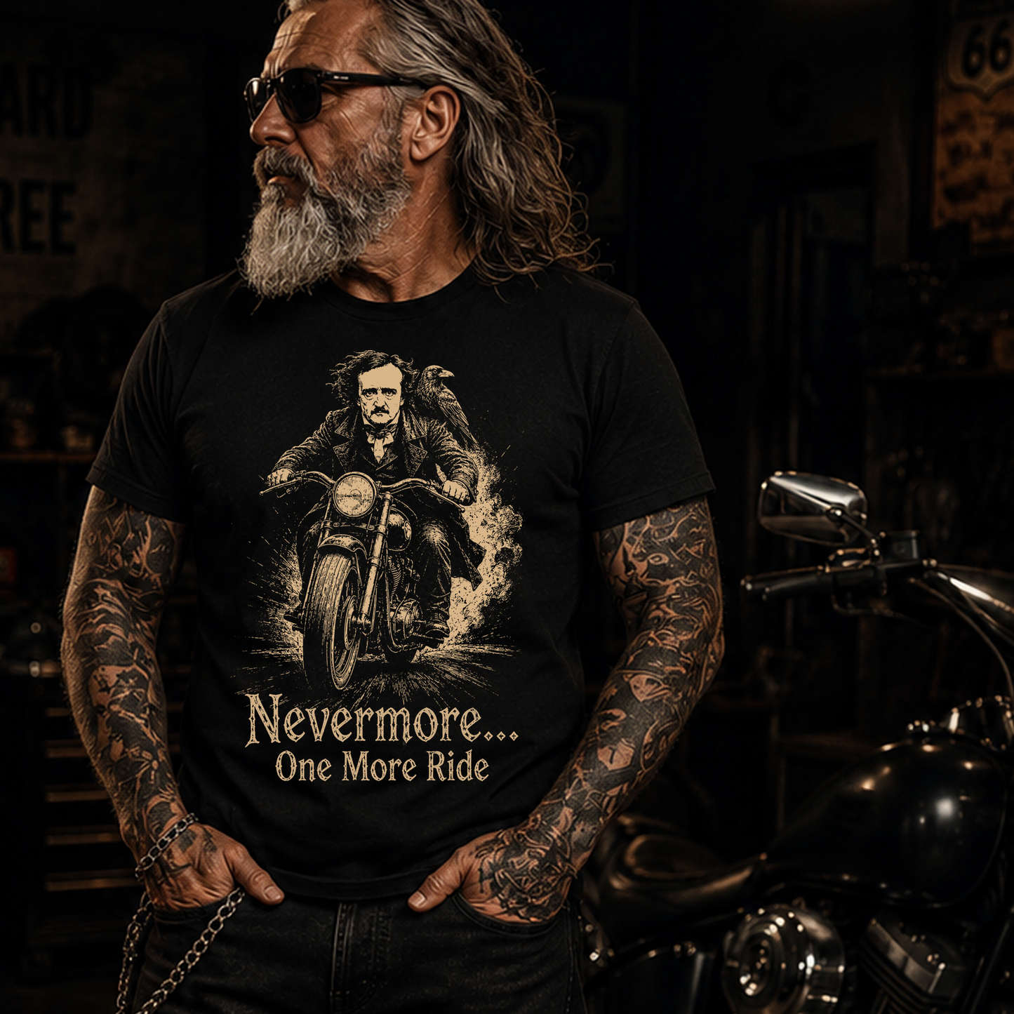 Nevermore one more ride- T-Shirt