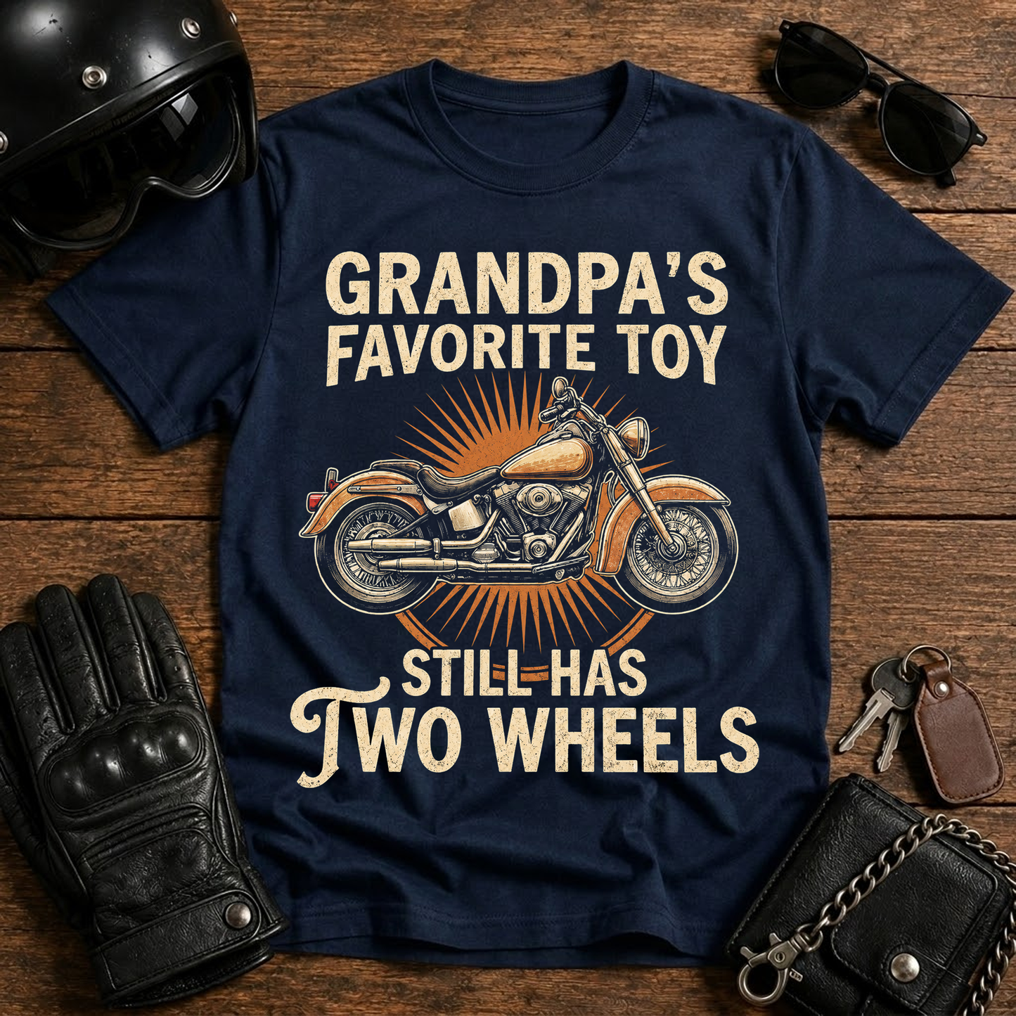 "Grandpa's Favorite Toy" Motorcycle T-Shirt