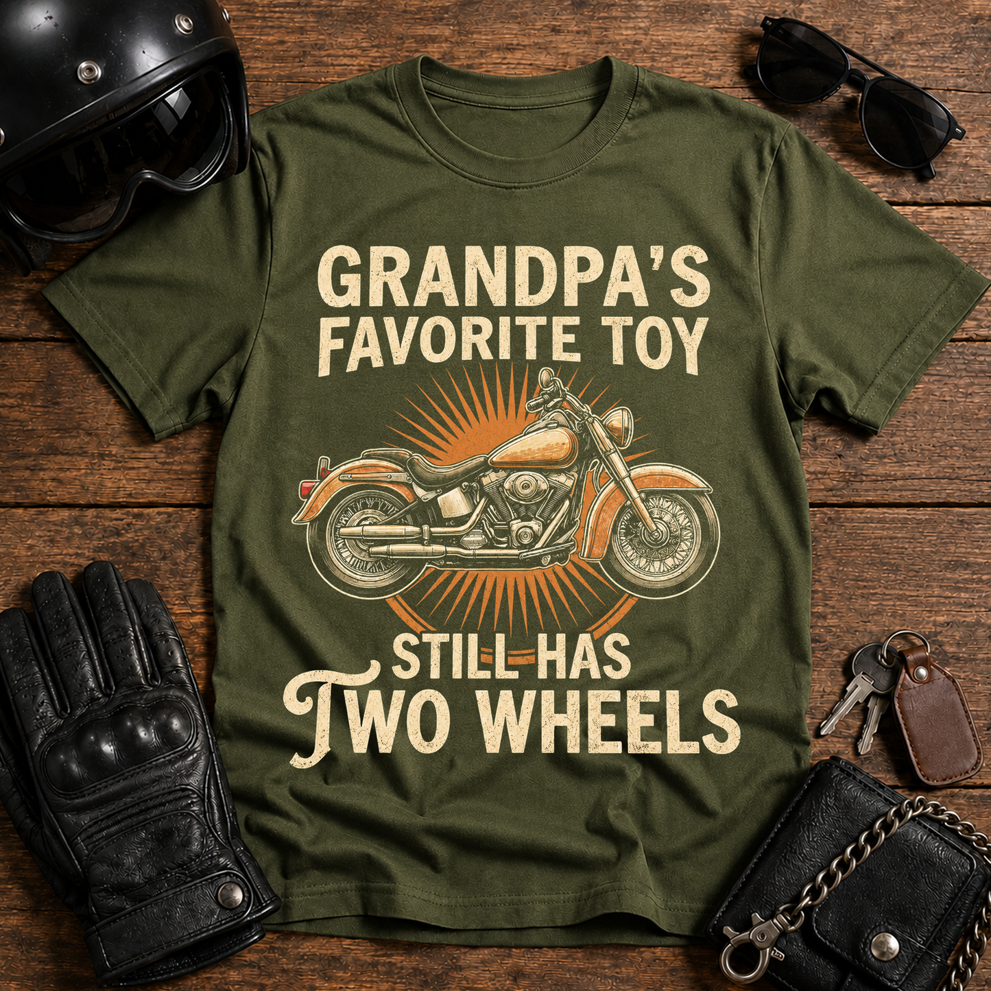 "Grandpa's Favorite Toy" Motorcycle T-Shirt
