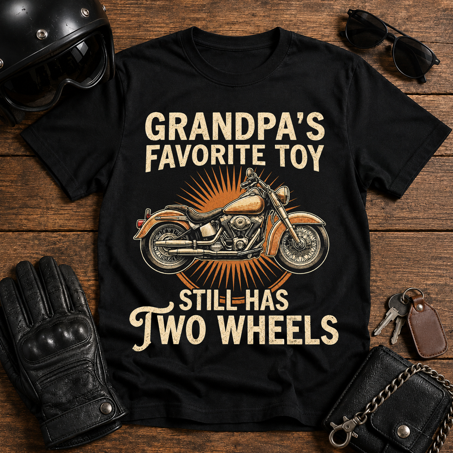 "Grandpa's Favorite Toy" Motorcycle T-Shirt