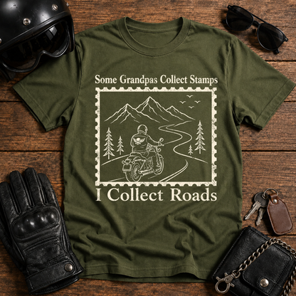 Some Grandpas Collect Stamps I Collect Roads T‑Shirt