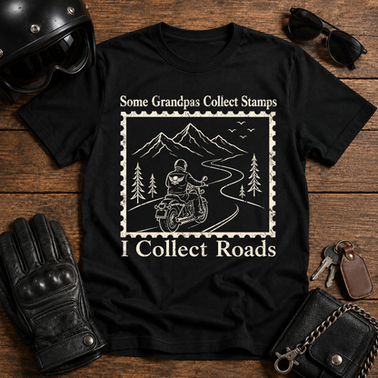 Some Grandpas Collect Stamps I Collect Roads T‑Shirt