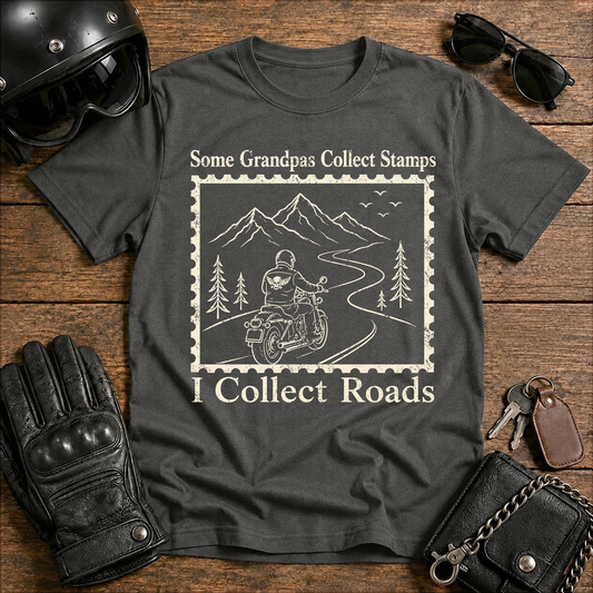 Some Grandpas Collect Stamps I Collect Roads T‑Shirt