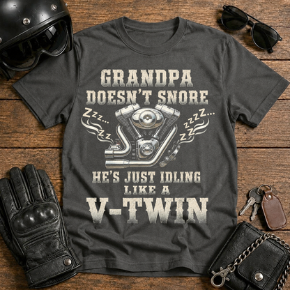 Grandpa Doesn't Snore — T‑Shirt