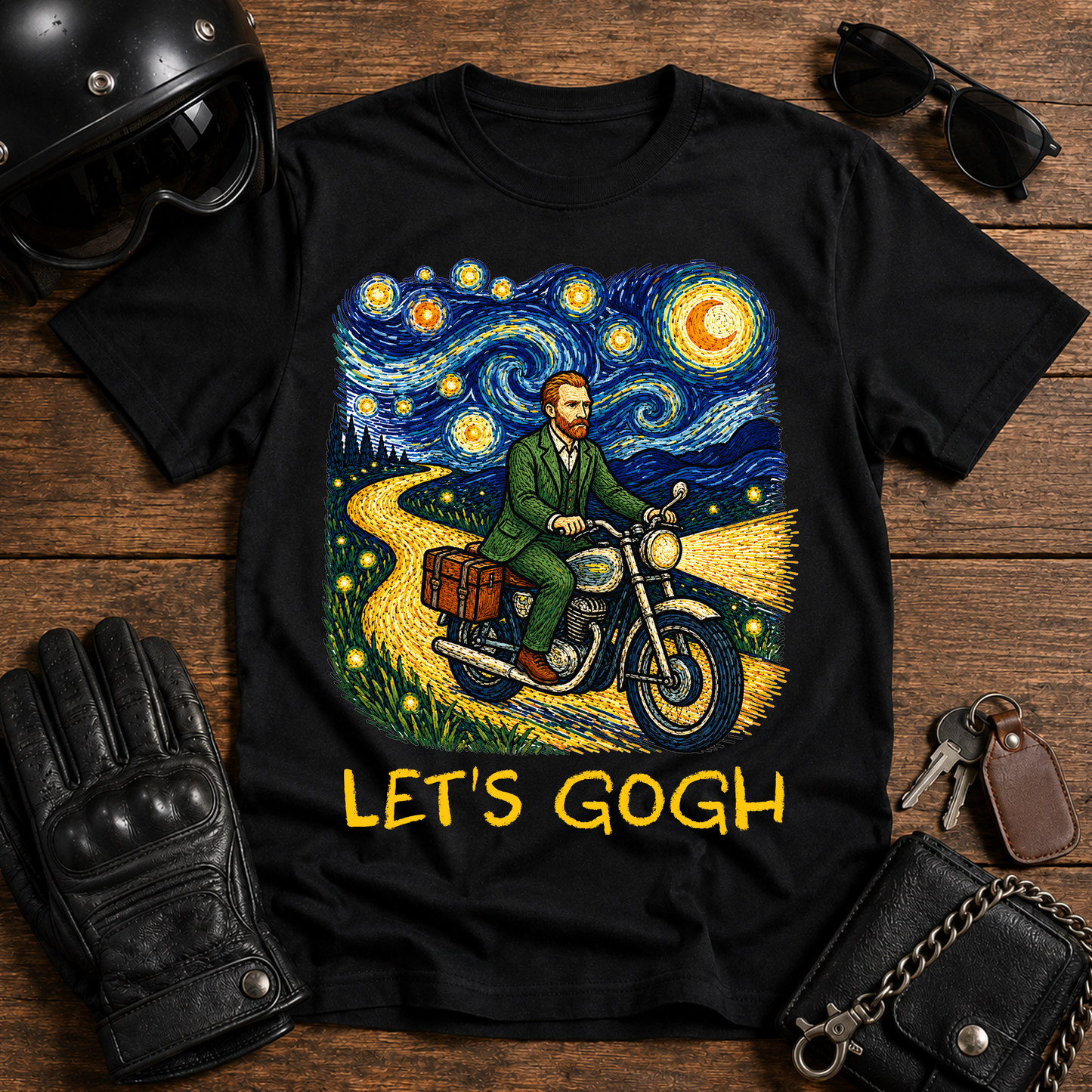 Van Gogh Starry Ride T‑Shirt