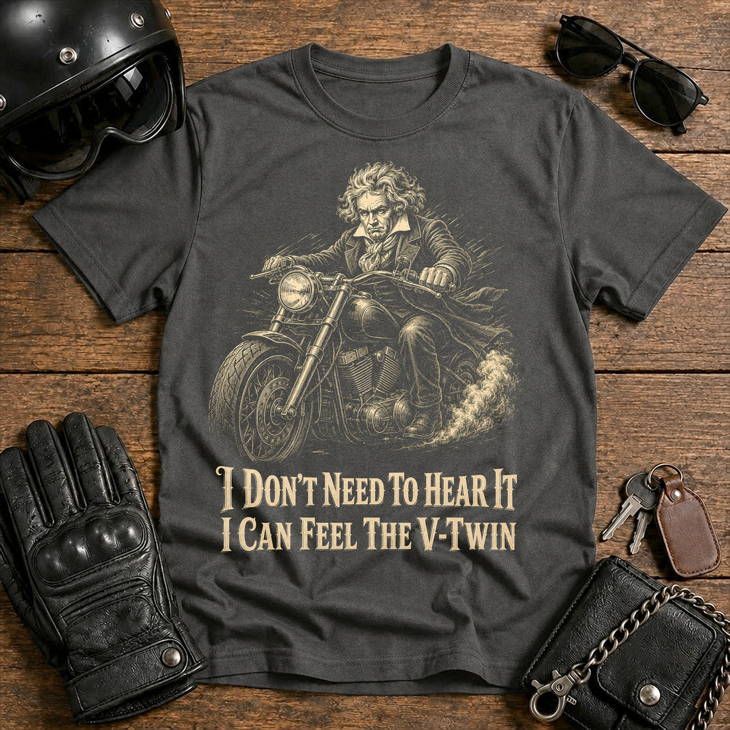 Beethoven Biker T‑Shirt