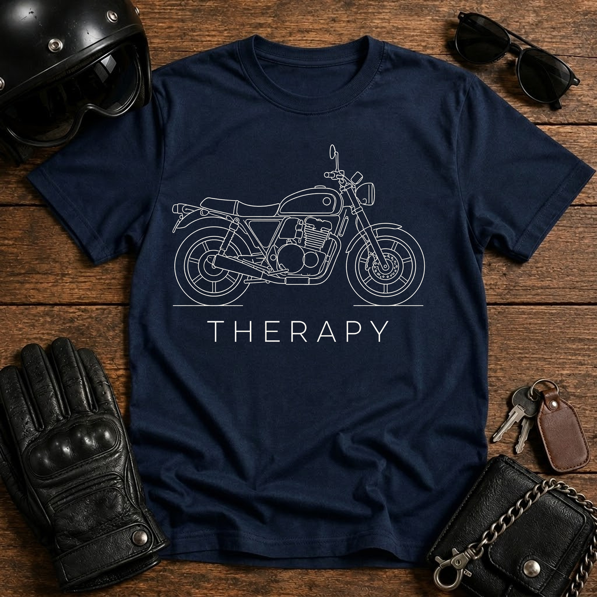 Motorcycle Therapy T‑Shirt