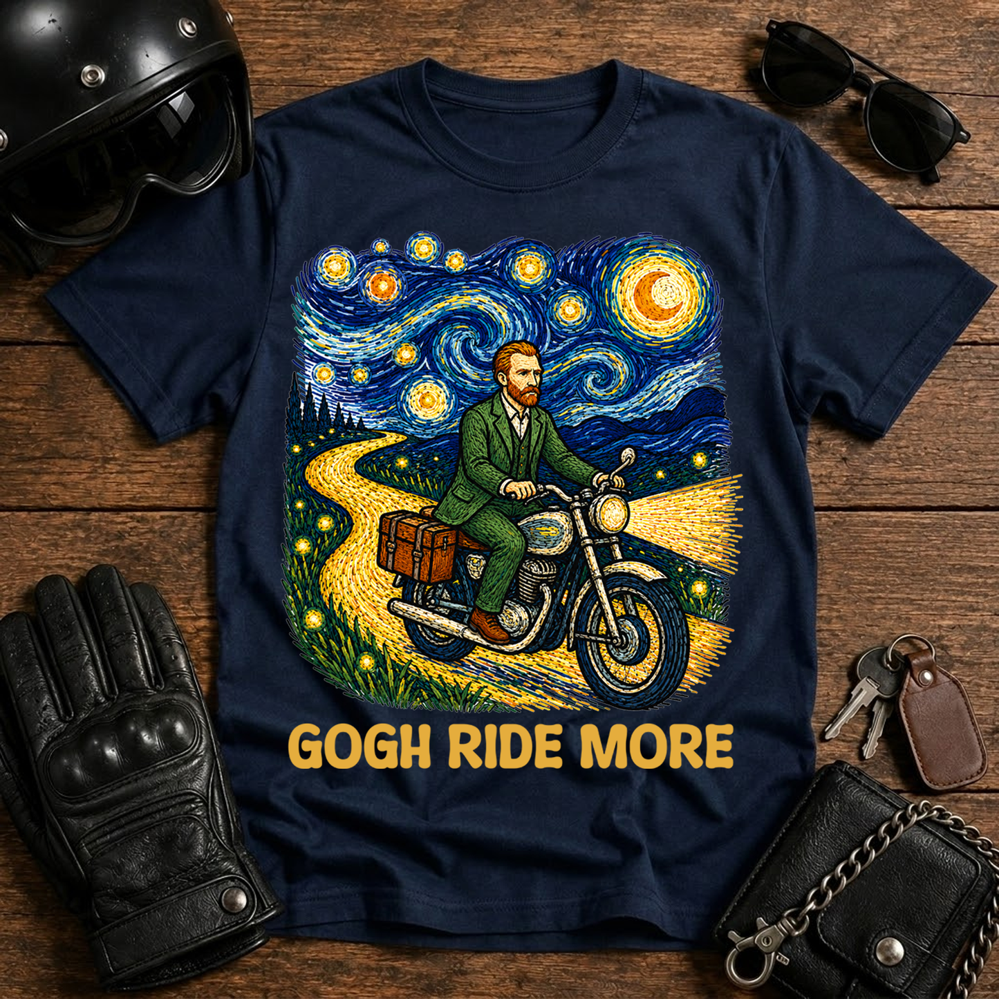 Van Gogh Ride More T-Shirt