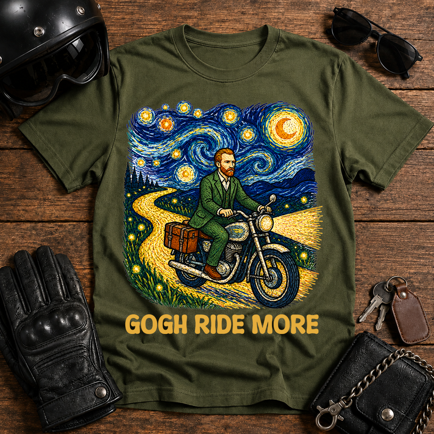 Van Gogh Ride More T-Shirt