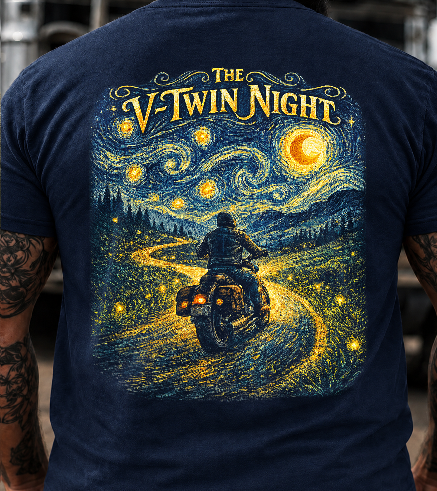 The V-Twin Night Biker T-Shirt