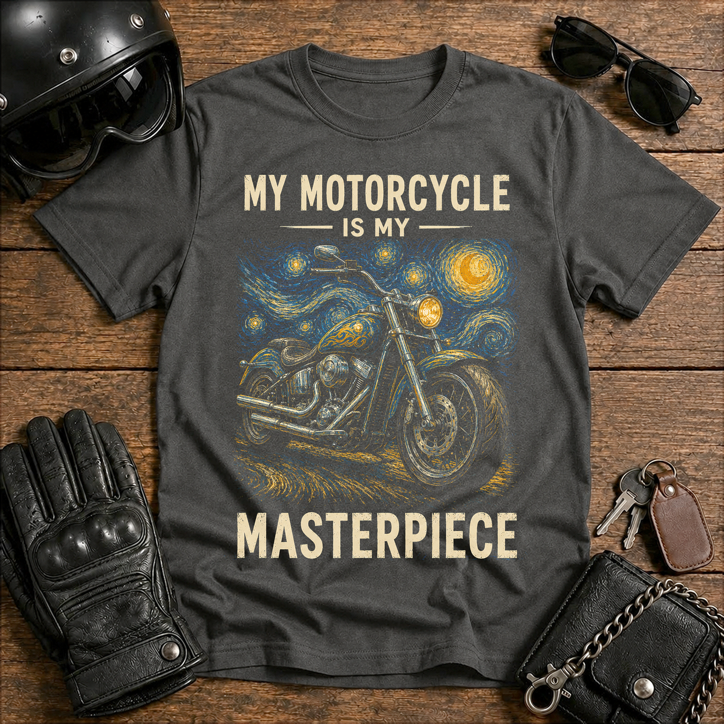 "My Motorcycle Is My Masterpiece" Rider Tee