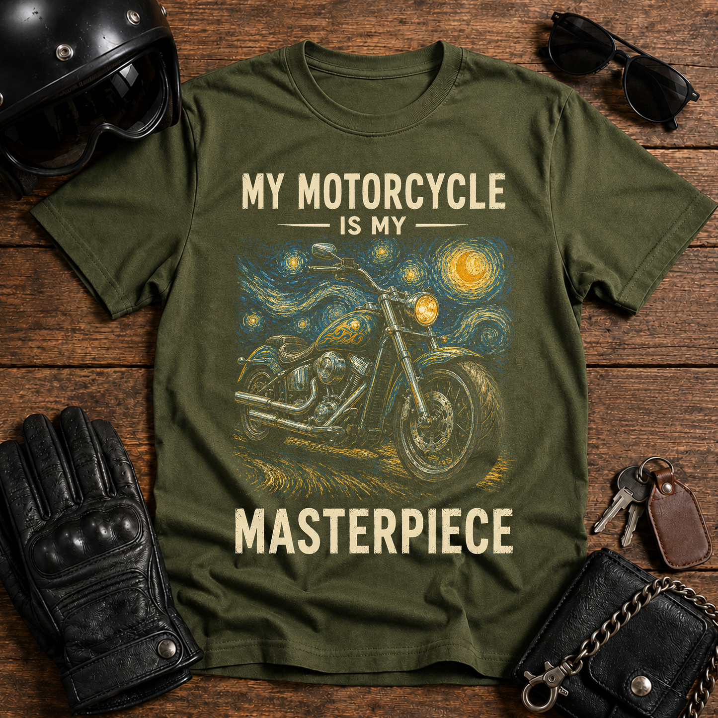 "My Motorcycle Is My Masterpiece" Rider Tee