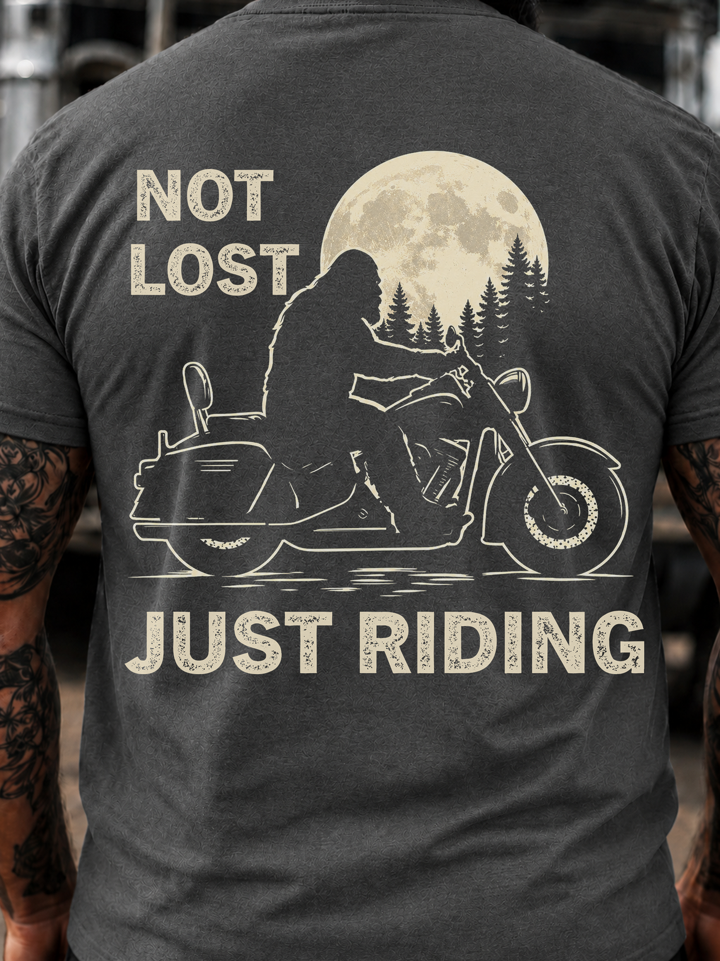 Not Lost Just Riding T-Shirt Biker
