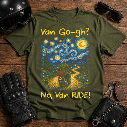 Van Gogh Inspired "Van Go-gh? No, Van Ride" T-Shirt