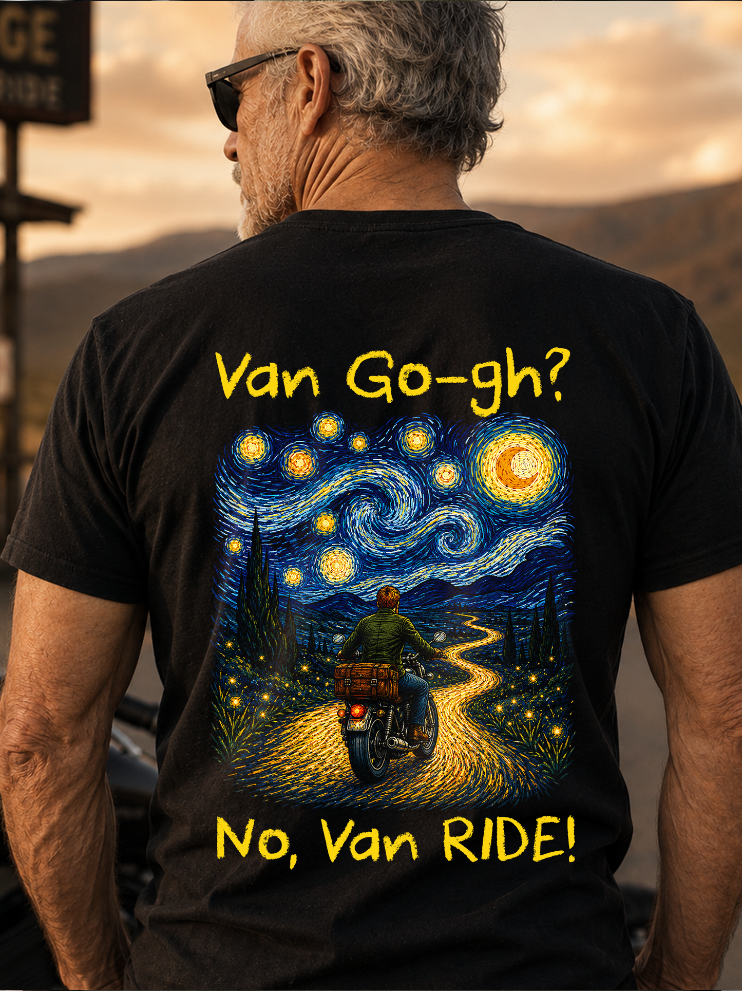 Van Go-gh? No, Van RIDE!  - T -Shirt
