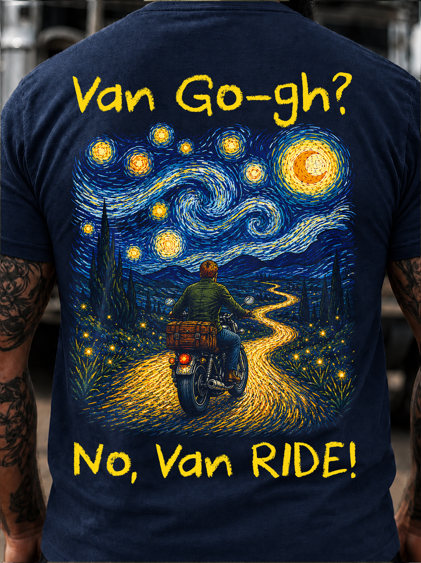 Van Go-gh? No, Van RIDE!  - T -Shirt