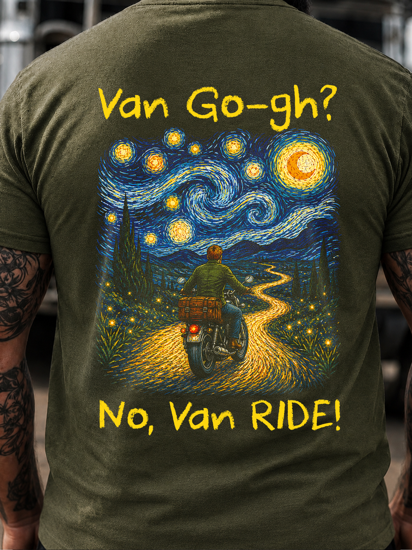Van Go-gh? No, Van RIDE!  - T -Shirt