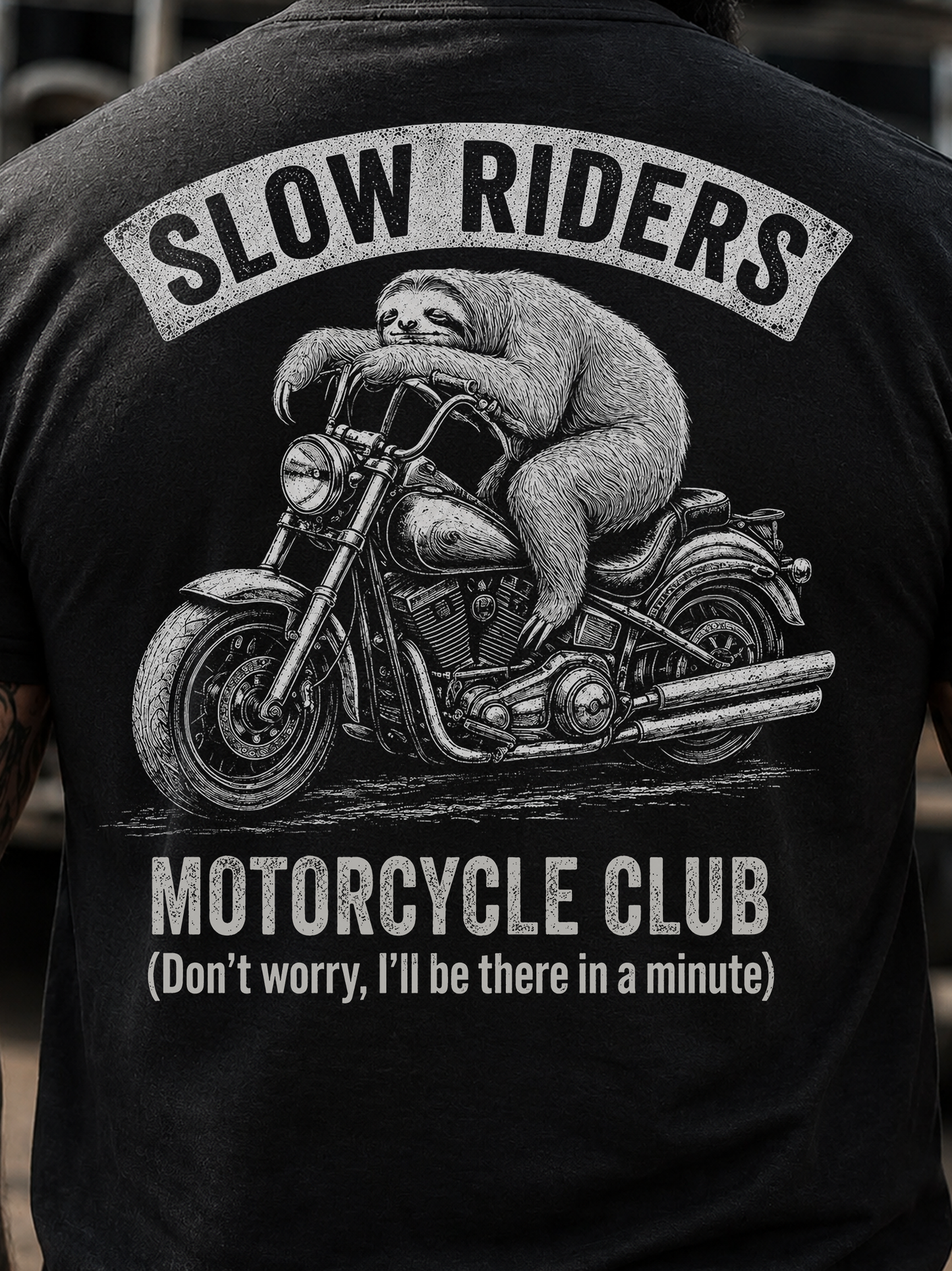 SLOW RIDERS MOTORCYCLE CLUB -Biker Tee
